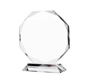 Souvenir Geschenk benutzerdefinierte Kristallglas-Trophäe blanko Glas Trophäe Auszeichnungen Glasplatte
