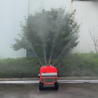 Penyemprot Pestisida Pertanian Remote Control 500L 350L Robot Pestisida Otomatis Beroda Penggerak Udara