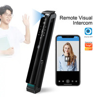 Caméra vidéo avec application Wifi Tuya, interphone intelligent, serrure électronique biométrique à empreintes digitales pour système de sécurité intelligent en aluminium