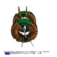Inducteur de mode commun à anneau magnétique manganèse-zinc T22141-2.0 MH 8A, adapté aux alimentations à découpage pour nouvelles énergies