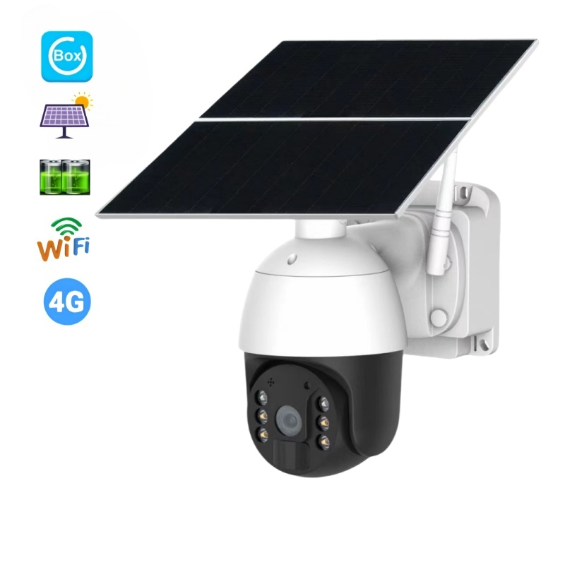 Ubox 20 Вт, 10 А, 3 Мп, беспроводная солнечная панель, батарея 4 г, 360 PTZ, уличная IP-камера видеонаблюдения с SIM-картой, Солнечная камера 4G CCTV