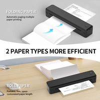 Printer Portabel Thermal Uyin U8 A4 Nirkabel Tanpa Tinta, Printer Kecil Ringkas, Mendukung Kertas US Letter untuk Perjalanan