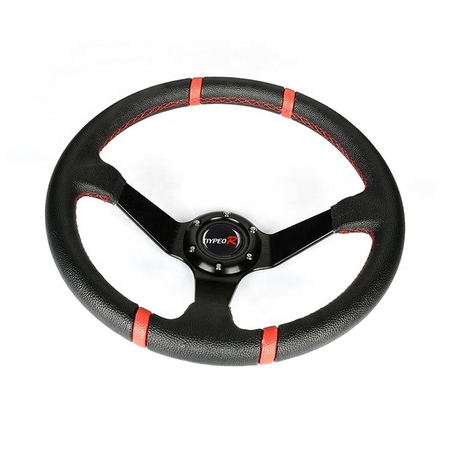 Factory Hot Sale Multifunction Car Steering Wheel 14 Inch 350mm PVC Universal Steering Wheel