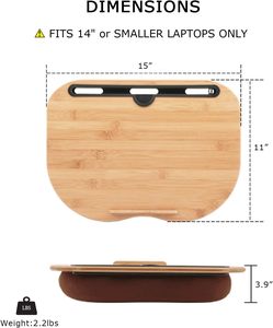 SINCERE noël écologique tour bureau-Portable ordinateur portable support pour téléphone oreiller coussin Anti-bouchon bambou plate-forme coton remplissage - Product Image 2