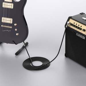 Câble <span class=keywords><strong>de</strong></span> guitare à livraison rapide, 10 pieds (3 m), câble <span class=keywords><strong>d</strong></span>'instrument électrique, cordon <span class=keywords><strong>d</strong></span>'amplificateur pour guitare électrique, <span class=keywords><strong>basse</strong></span>, mandoline électrique, audio professionnel - Product Image 6