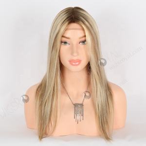 कैंसर कीमो रोगियों के लिए सर्वश्रेष्ठ आरामदायक सुनहरे बालों वाली विग 16 इंच असली वर्जिन बाल छोटी टोपी 21.5 एलोपेसिया के लिए प्राकृतिक दिखने वाली विग - Product Image 1