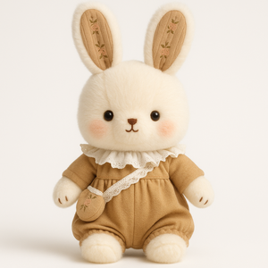 OEM lindo dibujos animados impreso conejo de peluche muñeca flor falda orejas grandes conejo muñeca niña <span class=keywords><strong>Bonnie</strong></span> conejo regalo de vacaciones - Product Image 2