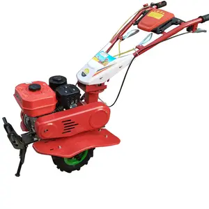 Máquina de cultivo de terra agrícola, rotor diesel rotativo, mini trator manual, cultivador pequeno, cultivador