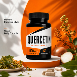 Compléments alimentaires végétaliens biologiques sans gluten à base de quercétine, antioxydant, pour la digestion, avec bromélaïne, 120 capsules pour adultes, Sophora Japonica - Product Image 4