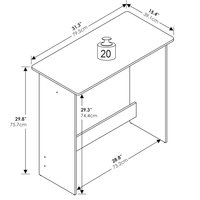 Bureau d'ordinateur portable moderne |   Petite table d'angle pour bureau à domicile, bureau d'étude en bois écologique au design étudiant