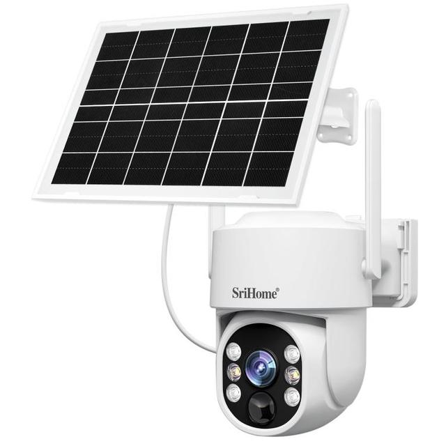 Most Ordered SriHome DH005 4MP 2K Low Power Consumption Wireless Security Camera System with Solar Panel