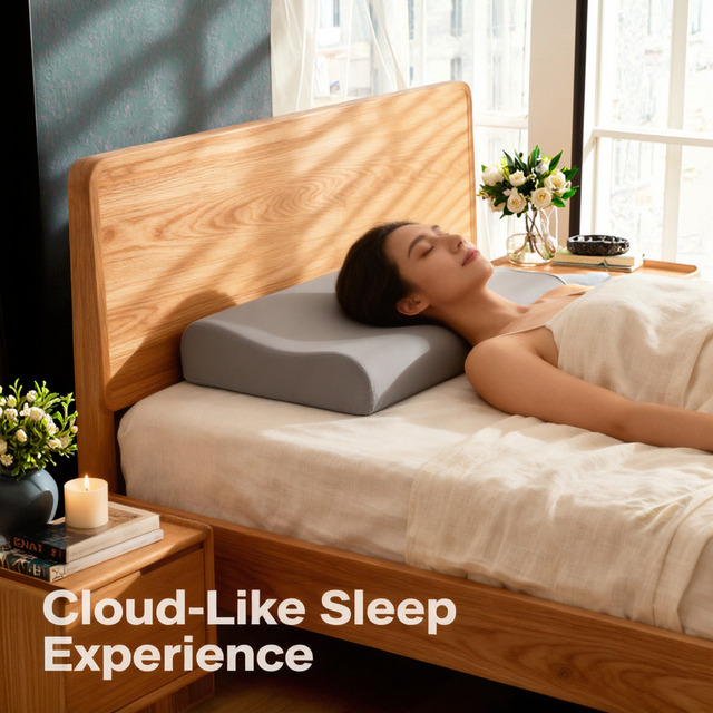 Wholesale Modern Luxury Hotel Memory Foam Pillow for Neck Health & Deep Sleep Hypoallergenic Eco-Friendly Ergonomic Breathable