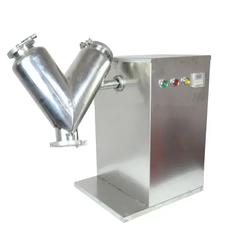 ماكينة مزج المساحيق خلاط مسحوق الحليب والقهوة ماكينة مزج مسحوق البروتين نوع V على شكل حرف V آمنة على الغذاء
