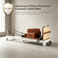 Faltbares Aluminium-Pilates-Reformer-Bett, Professionelles Yoga-Pilates-Gerät mit Hoher Belastbarkeit