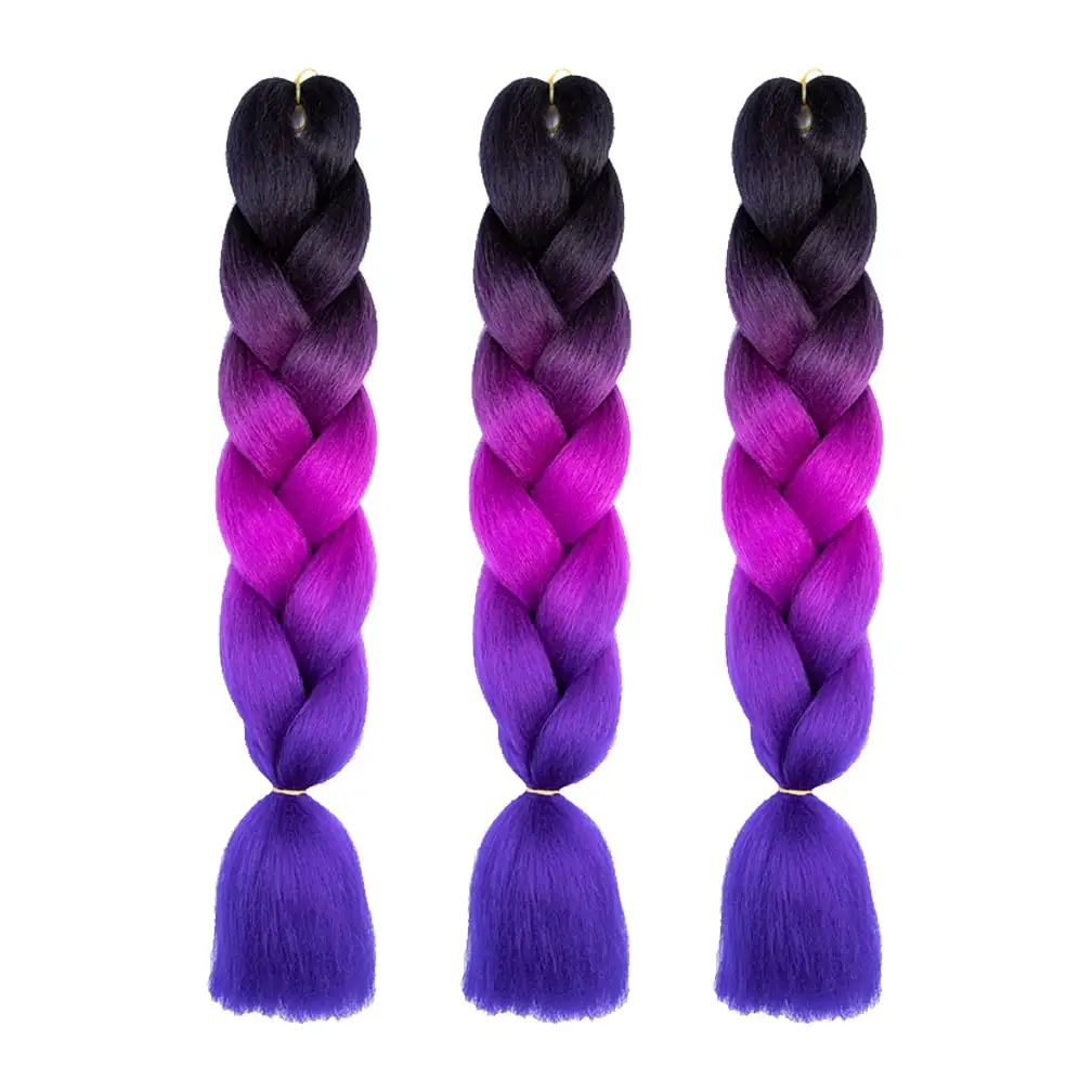 Kostenlose Probe Haar verlängerung Großhandel für afrikanische Zöpfe Ombre Expression Jumbo Hair Braid Synthetic Braid ing Hair