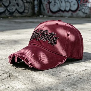 Washed Fabric Material Cloth Embroidery Custom Logo Sports Sunscreen <b>Cap</b> Unstructured <b>Baseball</b> <b>Cap</b> Vintage Distressed Hat - Product Image 1