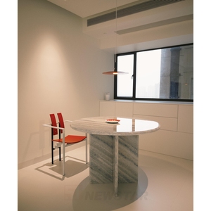 Diseño de Interiores a Medida, <span class=keywords><strong>Mesa</strong></span> de Comedor de Mármol Azul Calcita, Muebles de <span class=keywords><strong>Mesa</strong></span> de Comedor Personalizables - Product Image 2