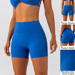 Women's Workout Compression Gym <strong>Shorts</strong> Solid <strong>Super</strong> Elastic High Waisted Running Sports Fitness Slim Breathable Quick <strong>Dry</strong> - Product Image 2