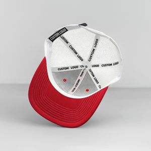 Gorras de béisbol trucker de algodón ajustadas para exteriores con logotipo personalizado, parche bordado de 6 paneles, malla y visera ligeramente curvada Ri 112 - Product Image 6
