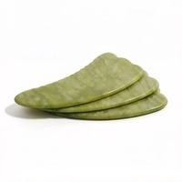 Masseur facial Gua Sha en jade Xiuyan de grande taille, outil de beauté anti-âge en pierre naturelle pour sculpter le visage