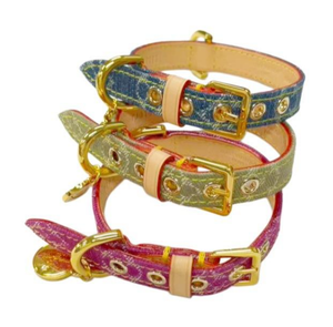 Conjunto de collar y correa de diseño para perros, accesorios de moda para mascotas, collar y correa ajustables, disponible en stock. - Product Image 3