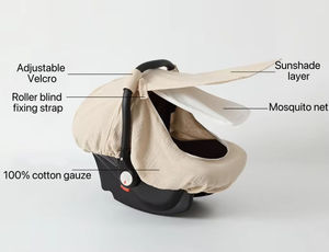 Муслиновый навесы для младенцев, дышащий навес для детской коляски 2 в 1 - Product Image 3