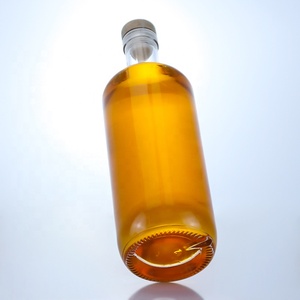 Venta Al Por Mayor, Botella De Vidrio Para Licor Transparente Redonda, Tequila, Brandy, Ron, 500ml, 700ml, 750ml - Product Image 4