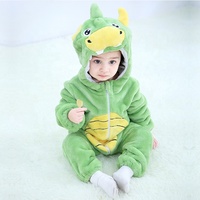 Pyjama Combinaison Bébé Unisexe Michley Printemps Automne Polyester Fermeture Éclair Bidirectionnelle Imprimé Animal Manches Longues Vente Directe Usine