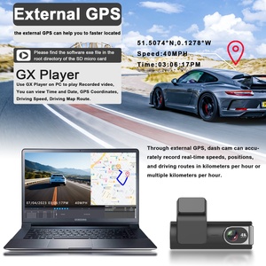 Camera hành trình Mini 4K, camera kép trước sau, camera hành trình 4K cho ô tô, camera hành trình 4K+2K, GPS Wifi, DVR ô tô, camera hành trình HD 4K - Product Image 5