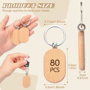 Custom Durable Polished Sports Wooden <b>Keychain</b>-<b>Personalized</b> Wood Key Ring & Key Tag for EDC or Promotional Gift - Product Image 2