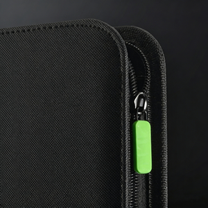 Carpeta con cremallera de 9 bolsillos para tarjetas toploader, 360 tarjetas, material Exo-Tec, 20 páginas de carga lateral (Negro) - Product Image 4