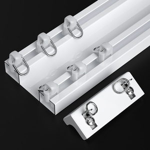 Binari per <span class=keywords><strong>Tende</strong></span> a Soffitto in Alluminio, <span class=keywords><strong>Binario</strong></span> <span class=keywords><strong>Doppio</strong></span> per <span class=keywords><strong>Tende</strong></span> con Accessori, Vendita Calda - Product Image 5