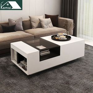 Table basse salon maison supports de télévision <span class=keywords><strong>noir</strong></span> <span class=keywords><strong>et</strong></span> <span class=keywords><strong>blanc</strong></span> salon Table à thé simple <span class=keywords><strong>meuble</strong></span> <span class=keywords><strong>TV</strong></span> moderne avec haute brillance - Product Image 6