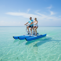 QIQU Vélo aquatique gonflable double portable, alternative au kayak à pédales, vitesse rapide 18 km/h, vente en gros