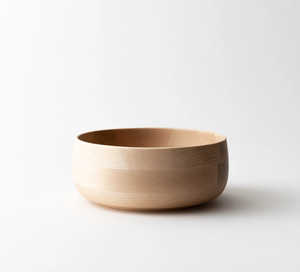 Bol à salade rond en bois de style japonais créatif pour le stockage des fruits et les fêtes lavables au lave-vaisselle respectueux de l'environnement - Product Image 2