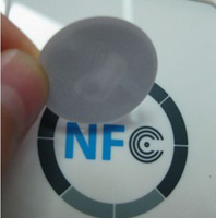 Mini Etiqueta Programable para Hoteles, 13.56MHz I-CODE SLIX-L RFID, Etiqueta NFC sin Contacto, Adhesiva