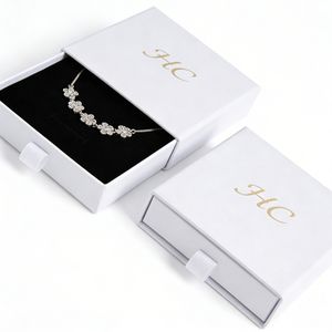 Caja de Lujo para Pulseras, Diseño Minimalista, Caja Rígida con Cajón para Almacenamiento de Joyas, Bandeja de Terciopelo, Laminado Mate, Logotipo Personalizado, Venta al por Mayor - Product Image 3