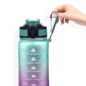 VIGFIT Özel Logolu 1L BPA İçermeyen Çevre Dostu Hafif Şeffaf Plastik Spor Salonu İçin Özel Renkli Su Şişesi - Product Image 6