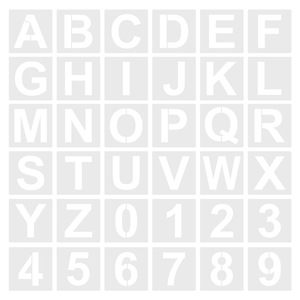 Lixsun - Juego de 36 Plantillas Reutilizables de Plástico con Letras y Números para Decoración de Pasteles - Product Image 2