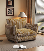 Französisches Einzelsofa |   Vintage-Stil Loungesessel |   Wohnzimmer-, Schlafzimmer- und Arbeitszimmer-Sofa