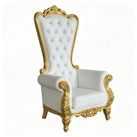 Canapé de mariage pour les mariés, fauteuil royal à dossier haut, chaise trône pour reine et roi