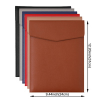 GemFully 2025 Nouvelle arrivée Pet Leather Folder A4 Document Holder A4 Document Folder Leather File Holder Organizer