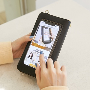 Borse a Mano Piccole da Donna con Touch Screen, Mini Borsa <span class=keywords><strong>Porta</strong></span> <span class=keywords><strong>Telefono</strong></span>, Portafogli e Borsette, <span class=keywords><strong>Porta</strong></span> Carte da Donna in Pelle, Portafoglio RFID, Borsa a Tracolla da Donna - Product Image 4