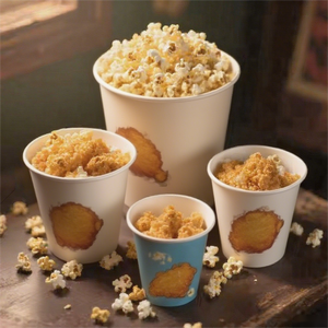 Gobelets <span class=keywords><strong>à</strong></span> charcuterie kraft de 14 oz avec pics <span class=keywords><strong>à</strong></span> cocktail (2 types)-Gobelets d'apéritif en papier brun jetables, boîtes <span class=keywords><strong>à</strong></span> pop-corn - Product Image 1