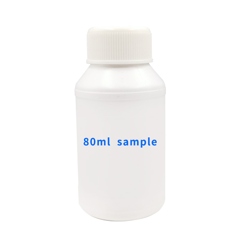 La muestra de 80 ml