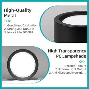 Đèn led âm trần, đèn led <span class=keywords><strong>downlight</strong></span>, đèn <span class=keywords><strong>downlight</strong></span> có thể điều chỉnh màu sắc ánh sáng, lắp nổi, dùng cho nhà ở, cửa hàng, khách sạn, thương mại - Product Image 4