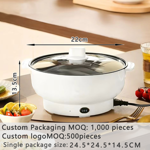 Poêle électrique multifonctionnelle avec revêtement antiadhésif et couvercle en verre trempé pour un usage domestique et en extérieur - Product Image 5