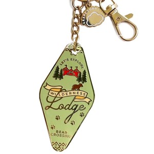 Ventes chaudes Porte-clés de chambre en forme d'hôtel rétro Vintage Alliage de zinc émaillé Charme avec motif de dessin animé Pendentif de clé en métal Style tendance - Product Image 5