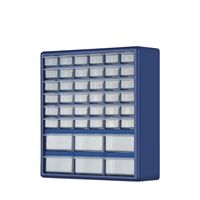 Boîte de rangement pour petites pièces Armoire à 42 tiroirs en bleu pour écrous et outils OEM/ODM pris en charge