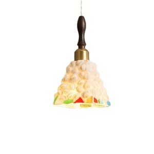 Vintage Style Pendant <b>Light</b> Solid Wood E27 LED Single Head Chandelier For Bedroom Study Entryway - Product Image 5